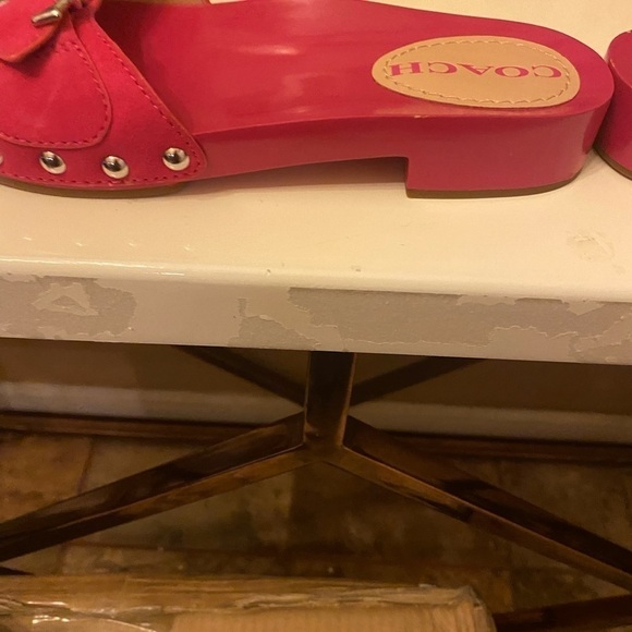 New WITH BOX PINK COACH SANDALS SIZE 6 - Picture 12 of 12
